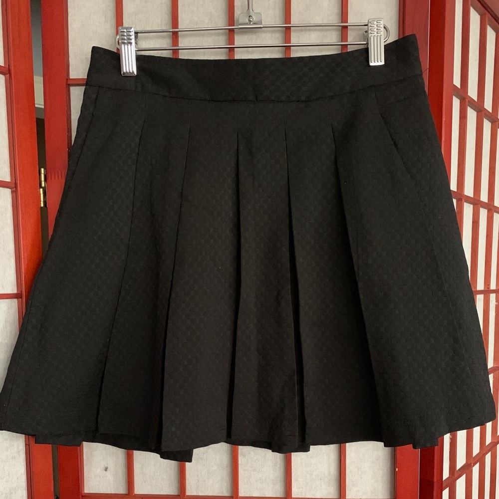 Pleated skater skirt